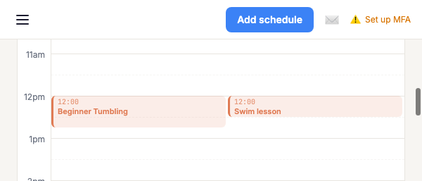 Before: Regular Swim Lesson